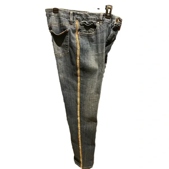 150. WOMENS CHICO’S 1.5/M DETAIL DENIM JEANS - Picture 4 of 6